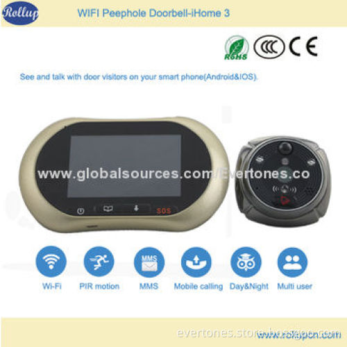 2014 New Arrival Android and iOS Smartphone App Based Motion Detection Voice Recording Doorbell